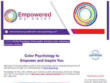 Tablet Screenshot of empower-yourself-with-color-psychology.com